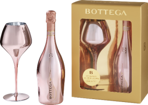 Bottega Rosé Gold in Giftbox met Glas   Bottega Rosé Gold in Giftbox met Glas