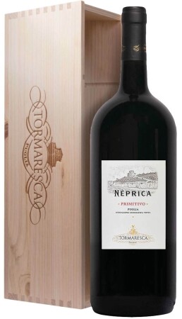 Tormaresca Neprica Primitivo IGT Puglia Magnum in Houten Kist   Tormaresca Neprica Primitivo IGT Puglia Magnum in Houten Kist