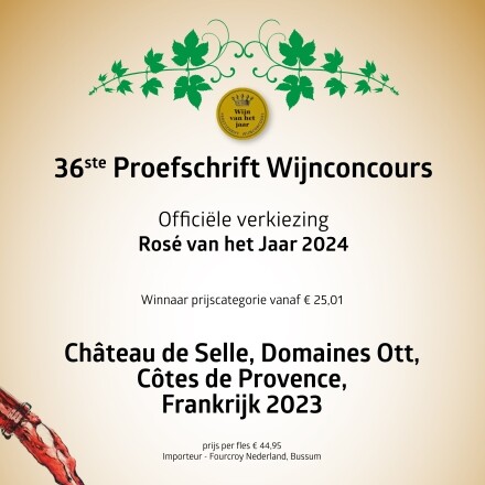 Château de Selle Rosé | Rosé van het jaar 2024